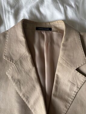 Doppelgänger Beige Lightweight linen Shirt Jacket worn twice